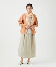 NGHED01330 GIANNI LO GIUDICE(ジャンニ ロ ジュディチェ) [日本製]クレイペーパーナイロンスカート ベージュ