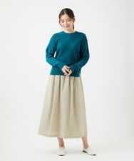 NGHED01330 GIANNI LO GIUDICE(ジャンニ ロ ジュディチェ) [日本製]クレイペーパーナイロンスカート ベージュ