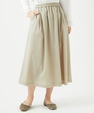 NGHED01330 GIANNI LO GIUDICE(ジャンニ ロ ジュディチェ) [日本製]クレイペーパーナイロンスカート ベージュ