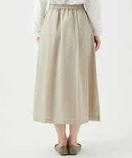 NGHED01330 GIANNI LO GIUDICE(ジャンニ ロ ジュディチェ) [日本製]クレイペーパーナイロンスカート ベージュ