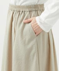 NGHED01330 GIANNI LO GIUDICE(ジャンニ ロ ジュディチェ) [日本製]クレイペーパーナイロンスカート ベージュ