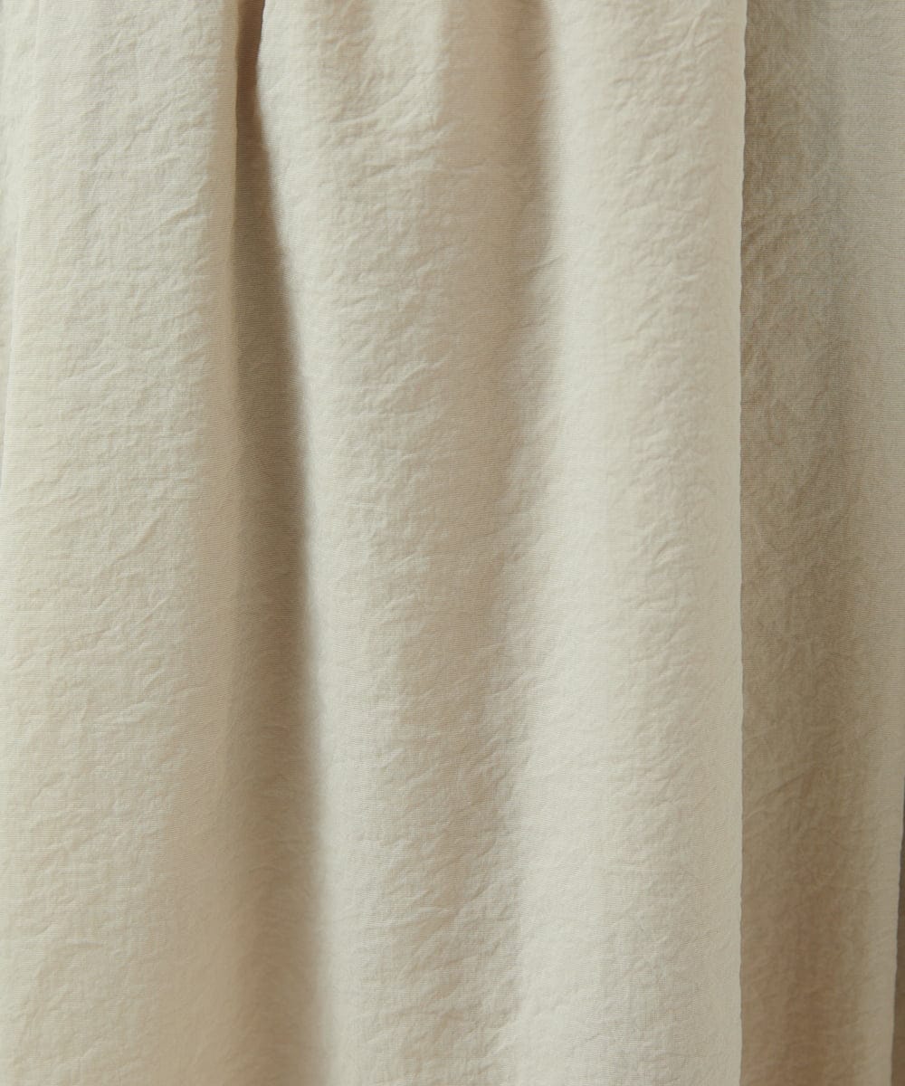 NGHED01330 GIANNI LO GIUDICE(ジャンニ ロ ジュディチェ) [日本製]クレイペーパーナイロンスカート ベージュ