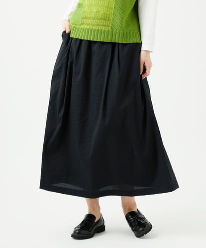 NGHED01330 GIANNI LO GIUDICE [日本製]クレイペーパーナイロンスカート