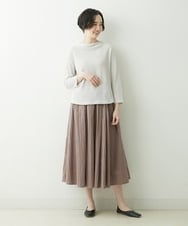 NGHET13360 GIANNI LO GIUDICE(ジャンニ ロ ジュディチェ) [日本製]ピンキーストライプタックスカート ピンク