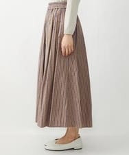 NGHET13360 GIANNI LO GIUDICE(ジャンニ ロ ジュディチェ) [日本製]ピンキーストライプタックスカート ピンク
