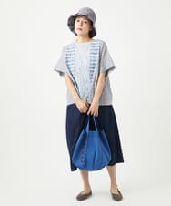 NGHGA20270 GIANNI LO GIUDICE(ジャンニ ロ ジュディチェ) [洗える]コットンデニムスカート ネイビー