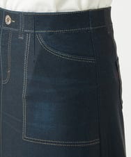 NGHGA28250 GIANNI LO GIUDICE(ジャンニ ロ ジュディチェ) [洗える・リバーシブル]デニムペイズリープリントスカート ネイビー