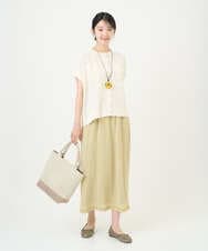 NGHGD30230 GIANNI LO GIUDICE(ジャンニ ロ ジュディチェ) [洗える・日本製]カールマイヤーチェックスカート イエローベージュ