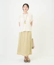 NGHGD30230 GIANNI LO GIUDICE(ジャンニ ロ ジュディチェ) [洗える・日本製]カールマイヤーチェックスカート イエローベージュ