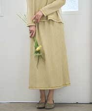 NGHGD30230 GIANNI LO GIUDICE(ジャンニ ロ ジュディチェ) [洗える・日本製]カールマイヤーチェックスカート イエローベージュ