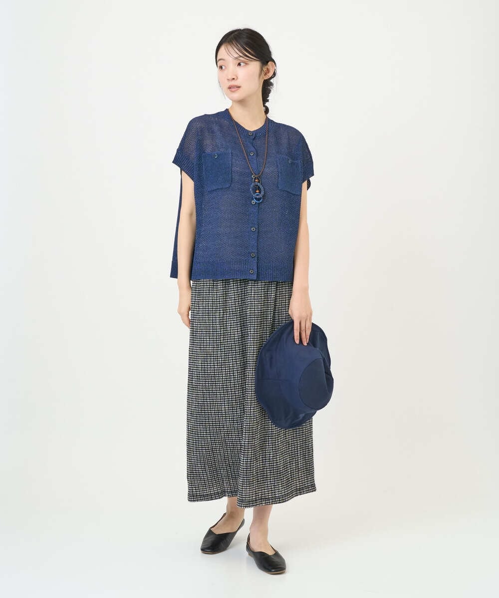 NGHGD30230 GIANNI LO GIUDICE(ジャンニ ロ ジュディチェ) [洗える・日本製]カールマイヤーチェックスカート ブラック