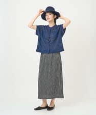 NGHGD30230 GIANNI LO GIUDICE(ジャンニ ロ ジュディチェ) [洗える・日本製]カールマイヤーチェックスカート ブラック