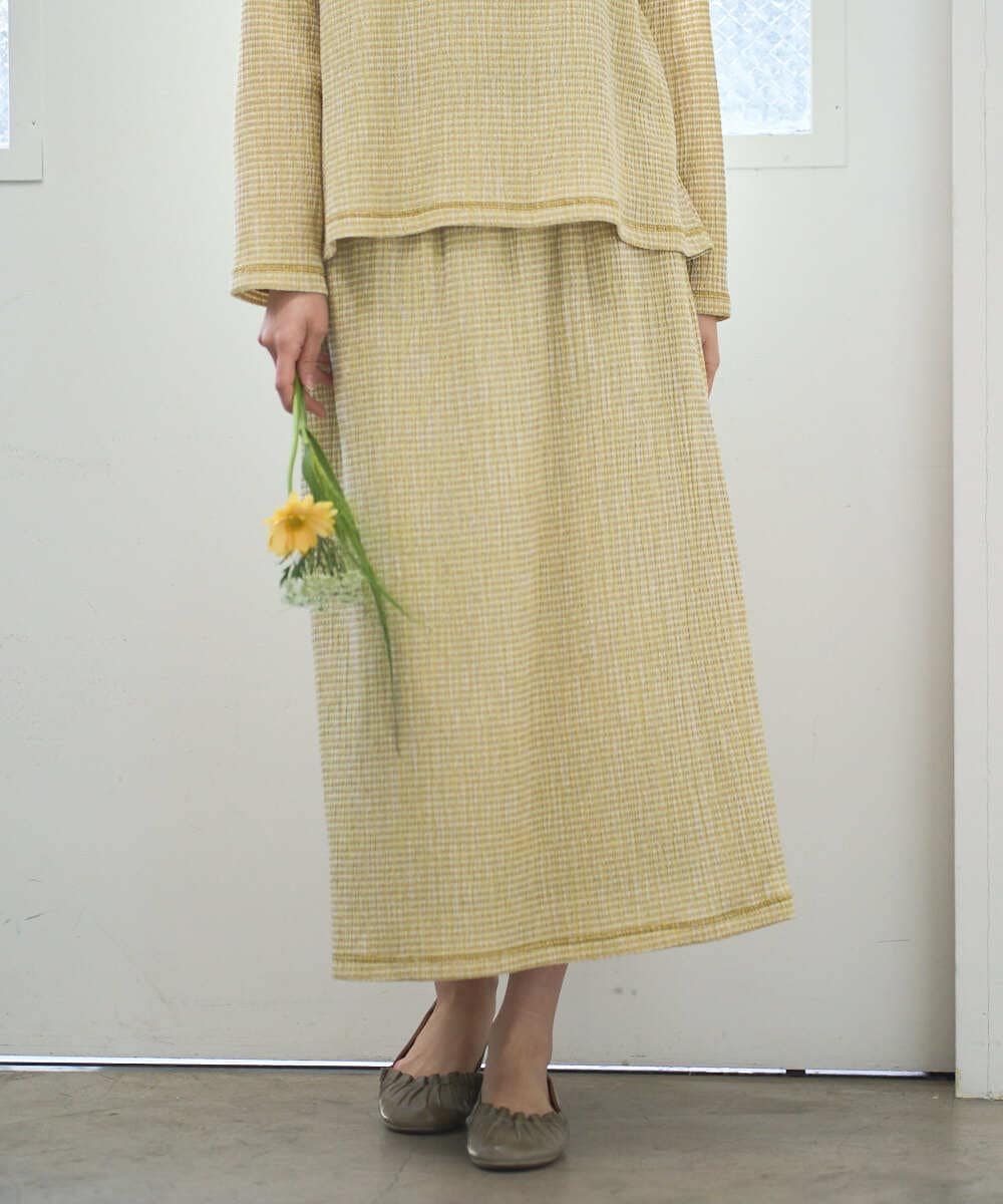 NGHGD30230 GIANNI LO GIUDICE(ジャンニ ロ ジュディチェ) [洗える・日本製]カールマイヤーチェックスカート ブラック