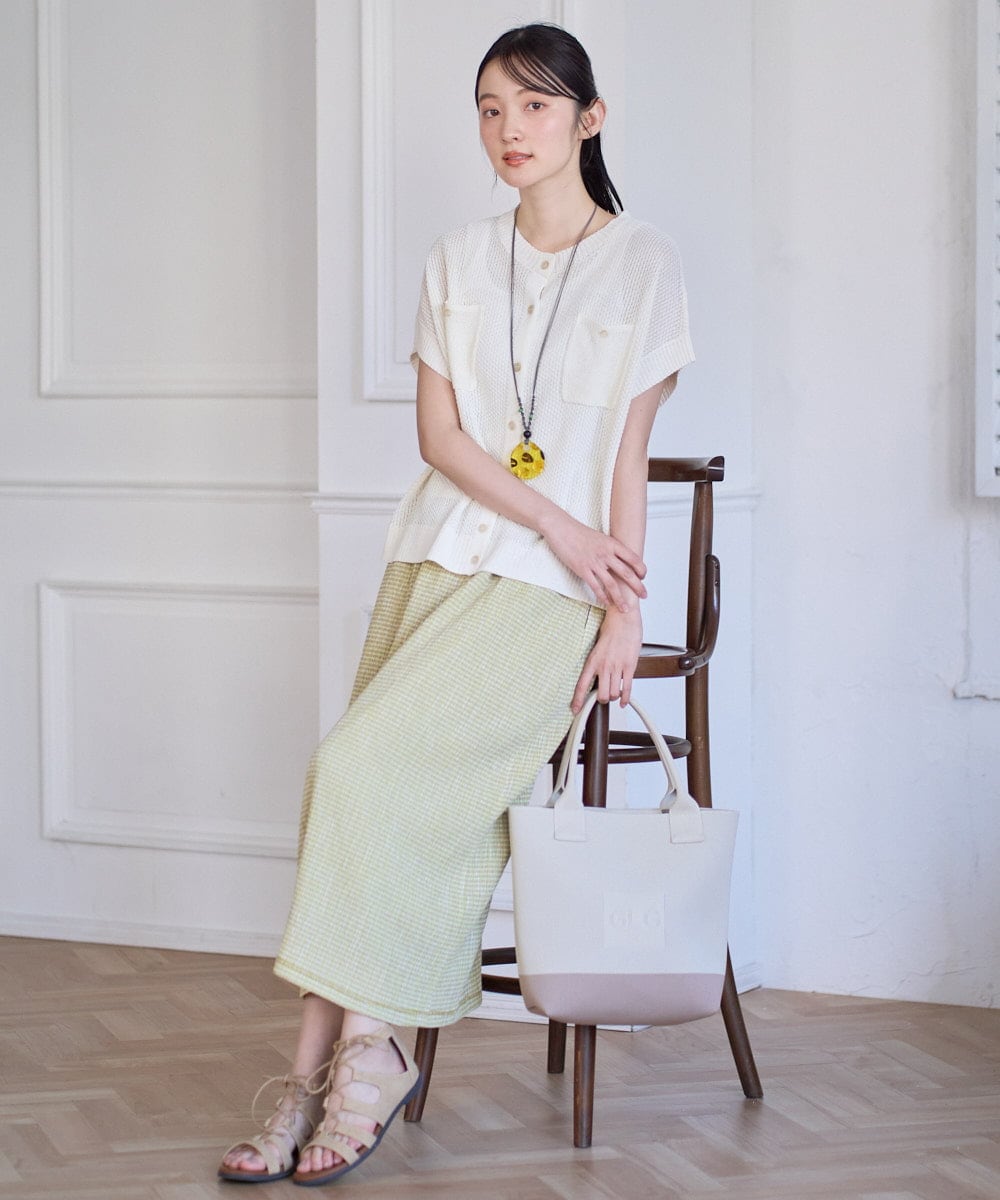 NGHGD30230 GIANNI LO GIUDICE(ジャンニ ロ ジュディチェ) [洗える・日本製]カールマイヤーチェックスカート ブラック