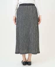 NGHGD30230 GIANNI LO GIUDICE(ジャンニ ロ ジュディチェ) [洗える・日本製]カールマイヤーチェックスカート ブラック