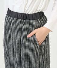 NGHGD30230 GIANNI LO GIUDICE(ジャンニ ロ ジュディチェ) [洗える・日本製]カールマイヤーチェックスカート ブラック