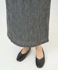 NGHGD30230 GIANNI LO GIUDICE(ジャンニ ロ ジュディチェ) [洗える・日本製]カールマイヤーチェックスカート ブラック