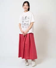 NGHGE43330 GIANNI LO GIUDICE(ジャンニ ロ ジュディチェ) [洗える]カラーリネン製品洗いスカート ダークグレー