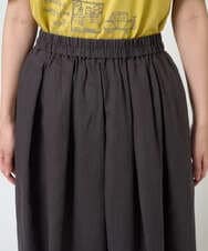 NGHGE43330 GIANNI LO GIUDICE(ジャンニ ロ ジュディチェ) [洗える]カラーリネン製品洗いスカート ダークグレー