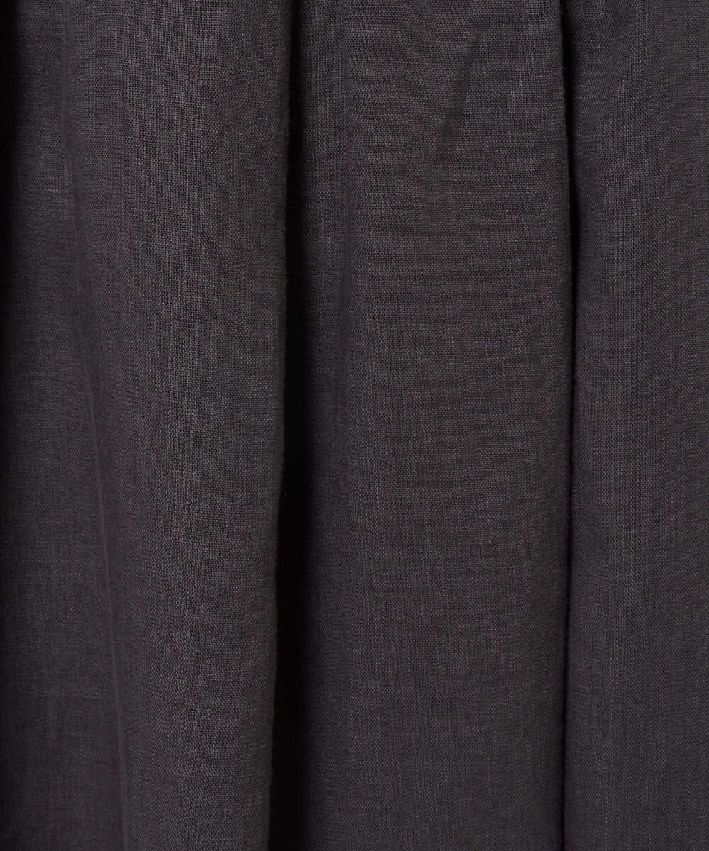 NGHGE43330 GIANNI LO GIUDICE(ジャンニ ロ ジュディチェ) [洗える]カラーリネン製品洗いスカート ダークグレー