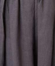 NGHGE43330 GIANNI LO GIUDICE(ジャンニ ロ ジュディチェ) [洗える]カラーリネン製品洗いスカート ダークグレー