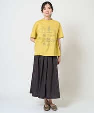 NGHGE43330 GIANNI LO GIUDICE(ジャンニ ロ ジュディチェ) [洗える]カラーリネン製品洗いスカート ダークグレー