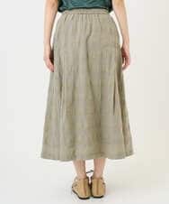 NGHGE53390 GIANNI LO GIUDICE(ジャンニ ロ ジュディチェ) [洗える]シャドーチェックスカート ベージュ