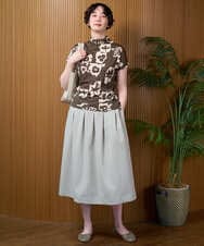 NGHGE55270 GIANNI LO GIUDICE(ジャンニ ロ ジュディチェ) [洗える・日本製]オクタワルツカルゼスカート ネイビー