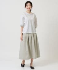 NGHGE55270 GIANNI LO GIUDICE(ジャンニ ロ ジュディチェ) [洗える・日本製]オクタワルツカルゼスカート ネイビー