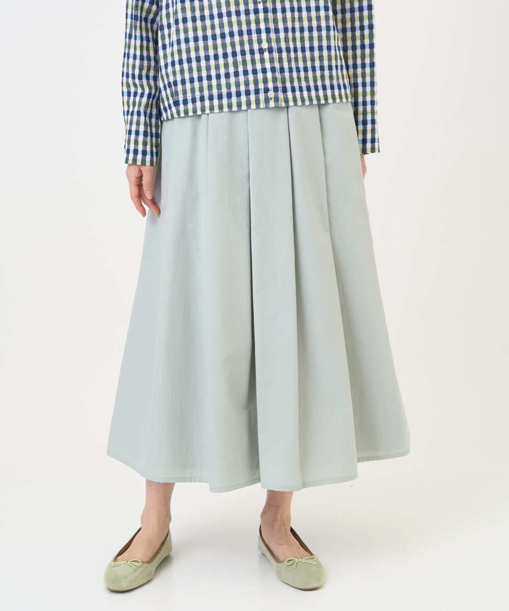NGHGF33290 GIANNI LO GIUDICE(ジャンニ ロ ジュディチェ) [洗える]ポリエステルコットングログランスカート ミントグリーン