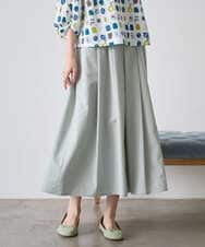 NGHGF33290 GIANNI LO GIUDICE(ジャンニ ロ ジュディチェ) [洗える]ポリエステルコットングログランスカート ミントグリーン