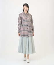 NGHGF33290 GIANNI LO GIUDICE(ジャンニ ロ ジュディチェ) [洗える]ポリエステルコットングログランスカート ミントグリーン