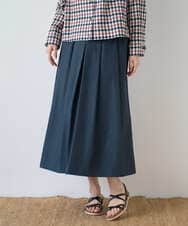 NGHGF33290 GIANNI LO GIUDICE(ジャンニ ロ ジュディチェ) [洗える]ポリエステルコットングログランスカート ネイビー
