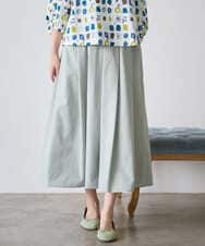 NGHGF33290 GIANNI LO GIUDICE(ジャンニ ロ ジュディチェ) [洗える]ポリエステルコットングログランスカート ネイビー