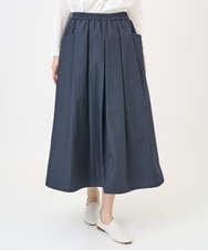 NGHGF33290 GIANNI LO GIUDICE(ジャンニ ロ ジュディチェ) [洗える]ポリエステルコットングログランスカート ネイビー
