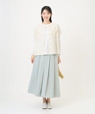 NGHGF33290 GIANNI LO GIUDICE(ジャンニ ロ ジュディチェ) [洗える]ポリエステルコットングログランスカート ネイビー