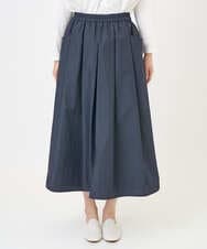 NGHGF33290 GIANNI LO GIUDICE(ジャンニ ロ ジュディチェ) [洗える]ポリエステルコットングログランスカート ネイビー