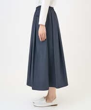 NGHGF33290 GIANNI LO GIUDICE(ジャンニ ロ ジュディチェ) [洗える]ポリエステルコットングログランスカート ネイビー