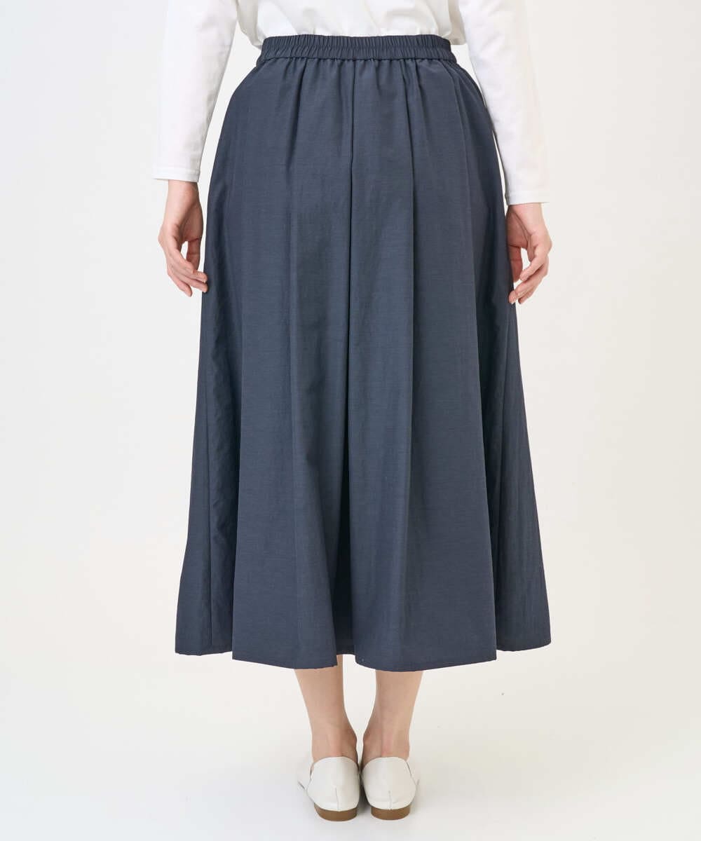 NGHGF33290 GIANNI LO GIUDICE(ジャンニ ロ ジュディチェ) [洗える]ポリエステルコットングログランスカート ネイビー
