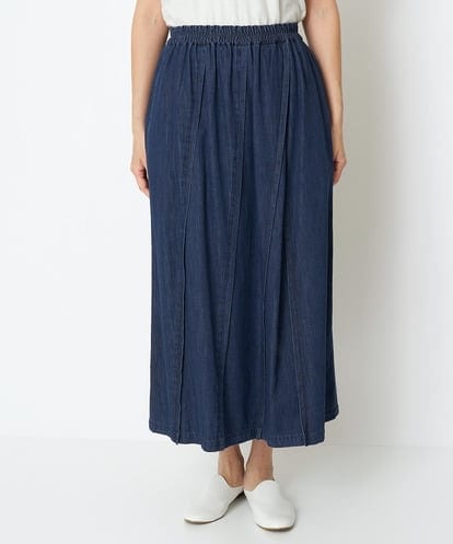 NGHGS12230 GIANNI LO GIUDICE [洗える]フリクションデニムロングスカート