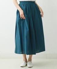 NGHGS30200 GIANNI LO GIUDICE(ジャンニ ロ ジュディチェ) [洗える]コットンボイルギャザースカート ライトグリーン
