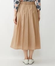 NGHGU17330 GIANNI LO GIUDICE(ジャンニ ロ ジュディチェ) [日本製]クレイペーパーナイロンギャザースカート ベージュ