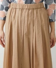 NGHGU17330 GIANNI LO GIUDICE(ジャンニ ロ ジュディチェ) [日本製]クレイペーパーナイロンギャザースカート ベージュ