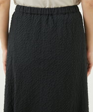 NGHGV30290 GIANNI LO GIUDICE(ジャンニ ロ ジュディチェ) [洗える]シースルーギンガムチェック柄スカート ブラック