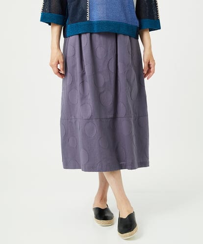 NGHHA10360 GIANNI LO GIUDICE [洗える]ドットジャガードスカート