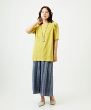 NGHHC22290 GIANNI LO GIUDICE(ジャンニ ロ ジュディチェ) [洗える]ドビーシャーリングスカート ネイビー
