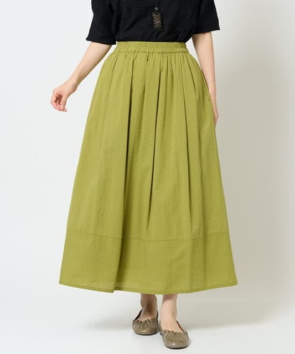 NGHHD05200 GIANNI LO GIUDICE [洗える]コットンシアサッカースカート