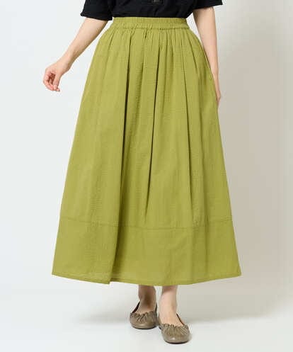 NGHHD05200 GIANNI LO GIUDICE [洗える]コットンシアサッカースカート