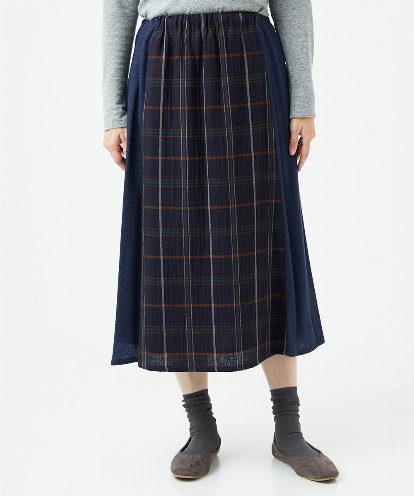 NGHJB22360 GIANNI LO GIUDICE [洗える・日本製]二重織チェックスカート