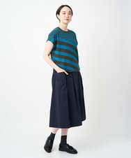 NGHJB25290 GIANNI LO GIUDICE(ジャンニ ロ ジュディチェ) [洗える・日本製]ナイロンライトクロスストレッチスカート ネイビー